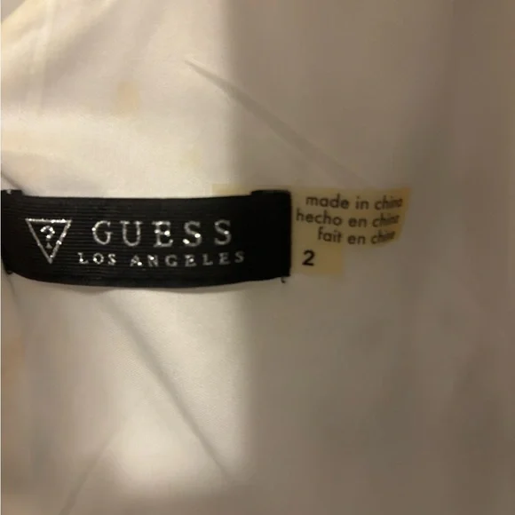 Guess Blue and White Crochet Slip Dress - Picture 2 of 11